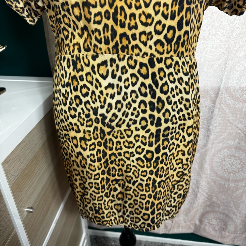 Vix Paula Hermanny Leopard Animal Print Swim Coverup Size Large - Picture 7 of 13